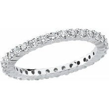 Load image into Gallery viewer, 18K White 1 CTW Diamond Eternity Band Size 7.5
