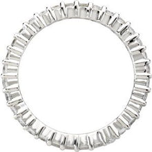 Charger l&#39;image dans la galerie, 18K White 1 CTW Diamond Eternity Band Taille 8
