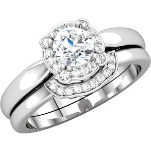 Halo-Style Engagement Ring 
