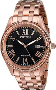 Citizen Watches Women's EO1143-54E Drive from Aml Rose Gold Tone Stainless Steel Watch