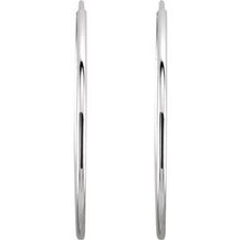 Load image into Gallery viewer, 14K White 24 mm Endless Hoop Earrings
