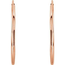 Load image into Gallery viewer, 14K Rose 20 mm Endless Hoop Earrings
