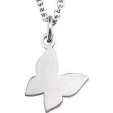 Load image into Gallery viewer, Sterling Silver Tiny Posh¬Æ Butterfly 16-18&quot; Necklace
