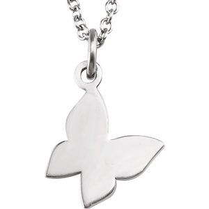 Sterling Silver Tiny Posh¬Æ Butterfly 16-18