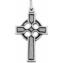 Charger l&#39;image dans la galerie, Celtic-Inspired Cross Necklace or Pendant
