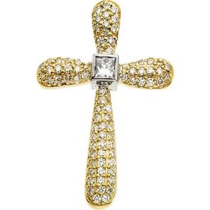 Accented Cross Pendant   