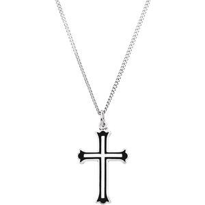 Enameled Cross Necklace