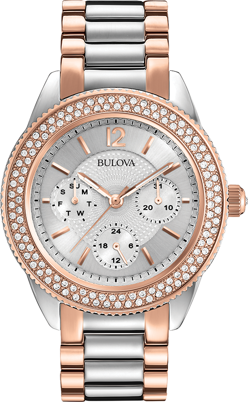 Bulova 98N100 Women's Crystal Watch