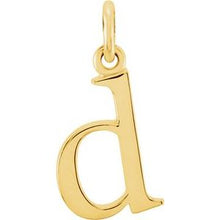 Load image into Gallery viewer, 14K Yellow Lowercase Initial D Pendant
