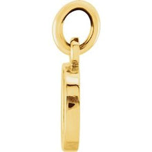 Load image into Gallery viewer, 14K Yellow Lowercase Initial O Pendant
