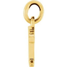 Load image into Gallery viewer, 14K Yellow Lowercase Initial R Pendant
