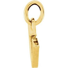 Load image into Gallery viewer, 14K Yellow Lowercase Initial V Pendant
