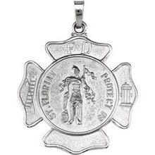 Load image into Gallery viewer, Sterling Silver 25.25 mm St. Florian Pendant
