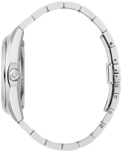 Bulova 96A270 Orologio Automatico Uomo | Cassa Argento 42mm, Cinturino In Acciaio, Quadrante Nero E Lancette Luminose