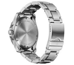 New Victorinox Maverick Large Stainless Steel Black Dial Men's Watch 241697