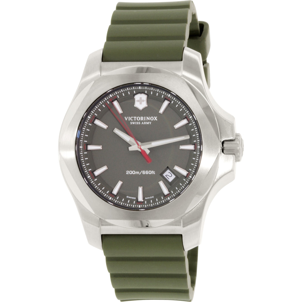 Victorinox Swiss Army Inox Green Dial Green Rubber Band Men's Watch 241683.1
