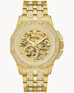 Bulova 98A292 Octava Gold-Tone Dial Stainless Steel Bracelet