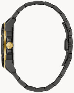 98D176 Bulova Marine Star Black Dial Stainless Steel Bracelet