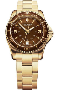 Victorinox Women's 241614 Maverick Analog Display Swiss Quartz Gold Watch